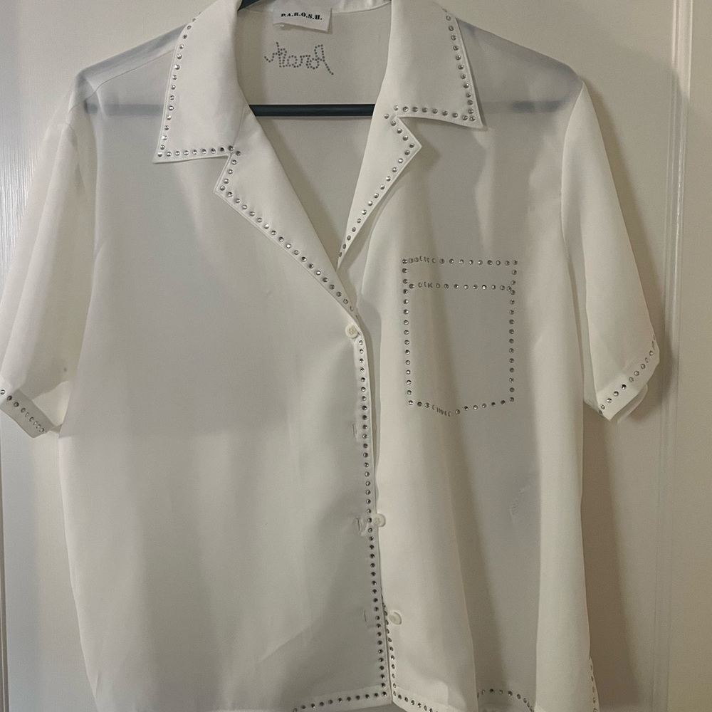 Diamond Lined Button Down